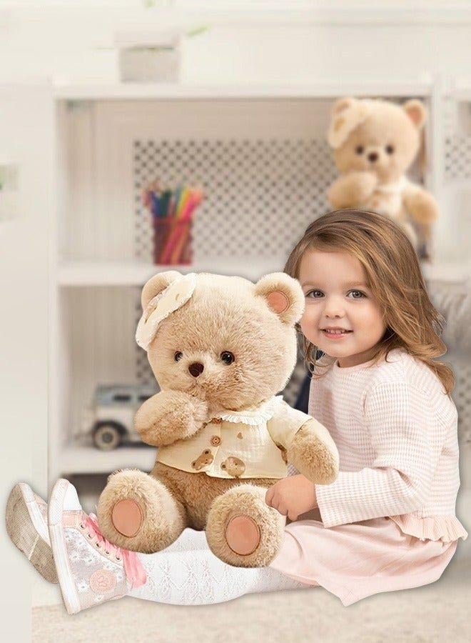 Soft 40cm Plush Bear Toy, Durable Fuzzy Stuffed Animal With Eyepatch, Perfect Bedtime Buddy For Children, Great Present For Kids And Grown-Ups - Image 3